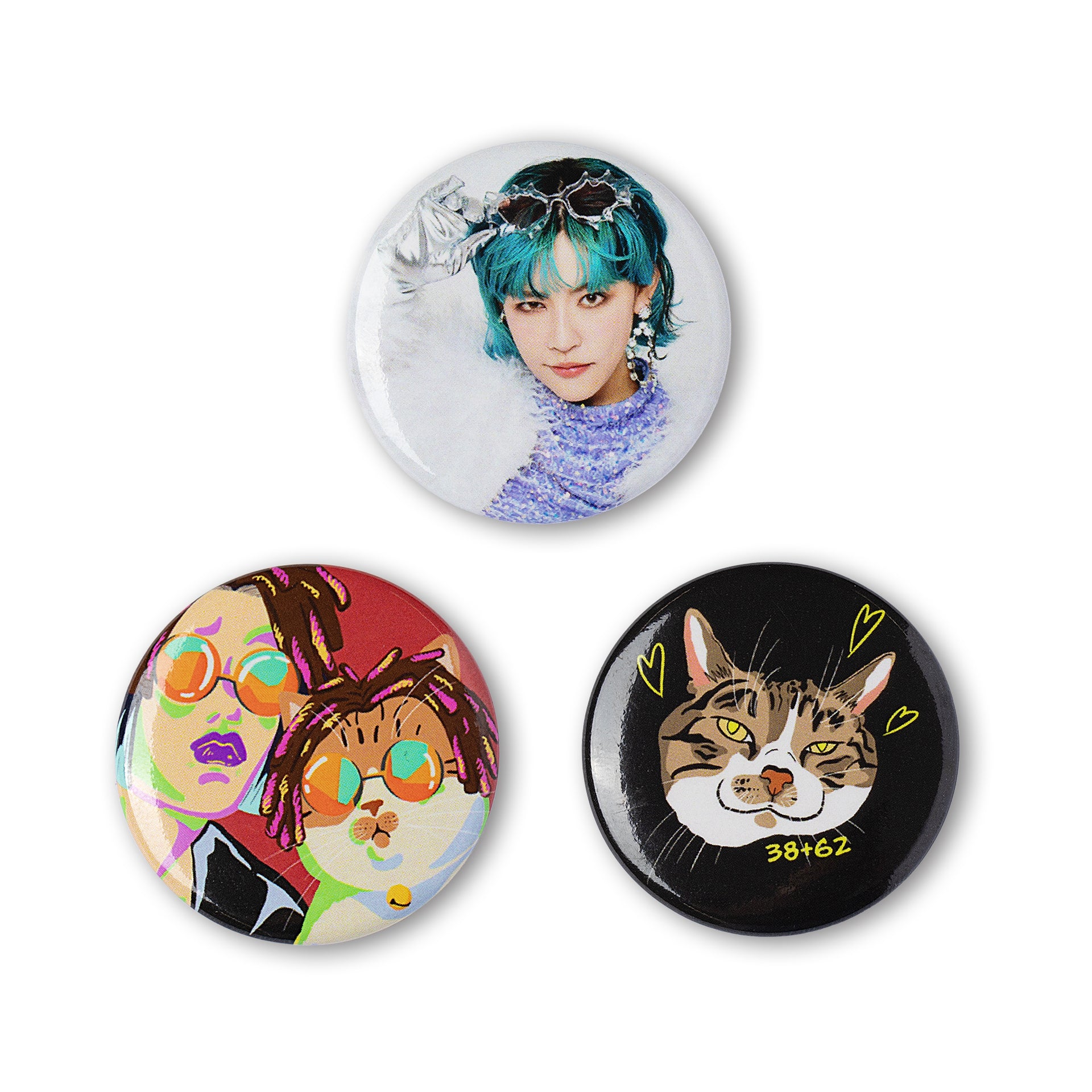 Ami 旧い 4半期 75mm 缶バッジ 第1期